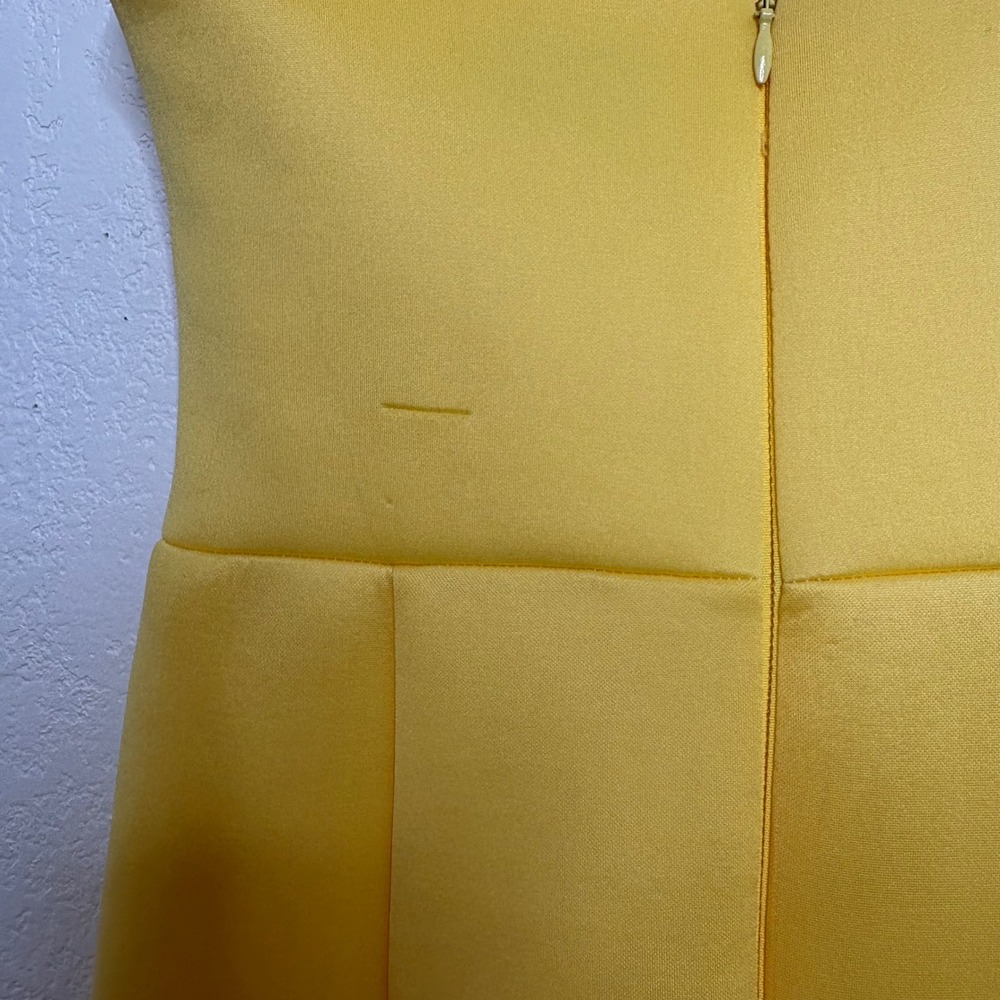 ASOS Yellow Midi Dress with Tie Straps - Picture 7 of 13
